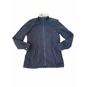 Lucky Brand Women’s Heavy Jacket-Navy Size Small
